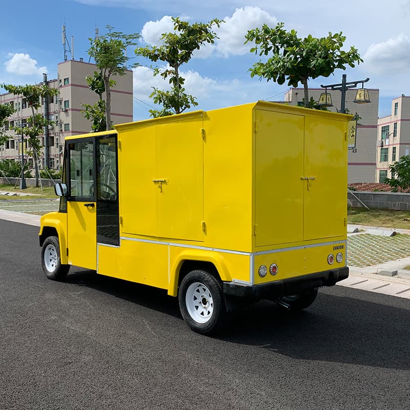 Electric Four-Wheel Flatbed Truck for Factory Cargo Transport, Plant Area Shuttle, and Construction Site Electric Transport Dump Truck
