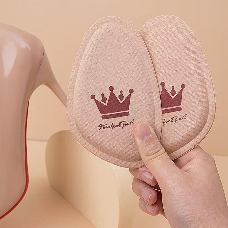 Women's Half-Size Forefoot Pads with Extra Thickening, Anti-Pain Anti-Slip High Heel Insoles, Ultra-Soft Shoe Size Reducer Magic Tool
