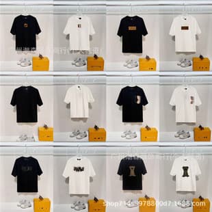 Cross-border 26SS Correct Version Foreign Trade PRA Summer Hot-selling T-shirt European and American Trendy Versatile Round Neck FD Short Sleeve
