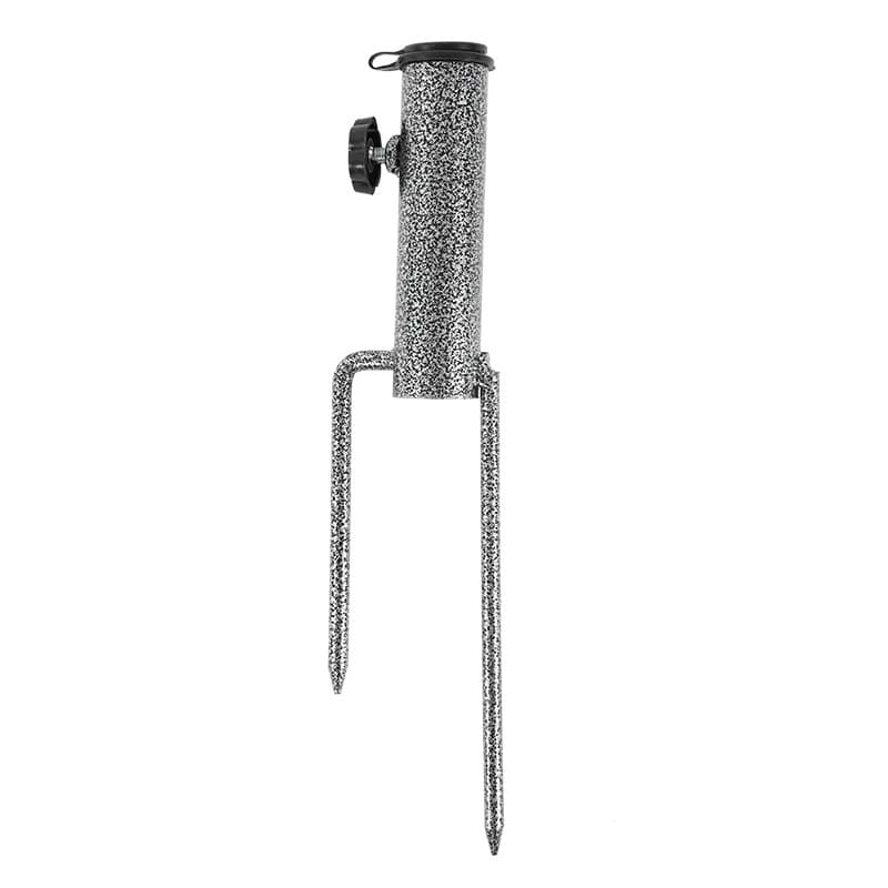 Sun Umbrella Ground Spike Base, Iron Outdoor Sun Umbrella Sleeve, Fork Accessories, and Iron Ground Insert for Umbrellas