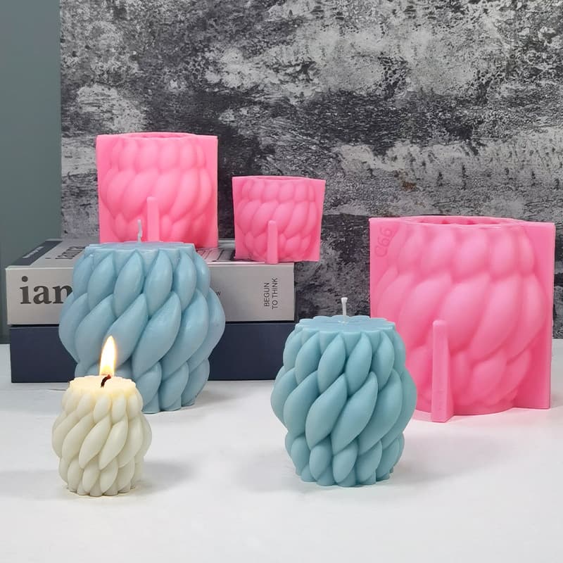 Wenxin Spiral Raindrop Scented Candle Silicone Mold DIY Simple Rotating Candle Mold Amazon Exclusive