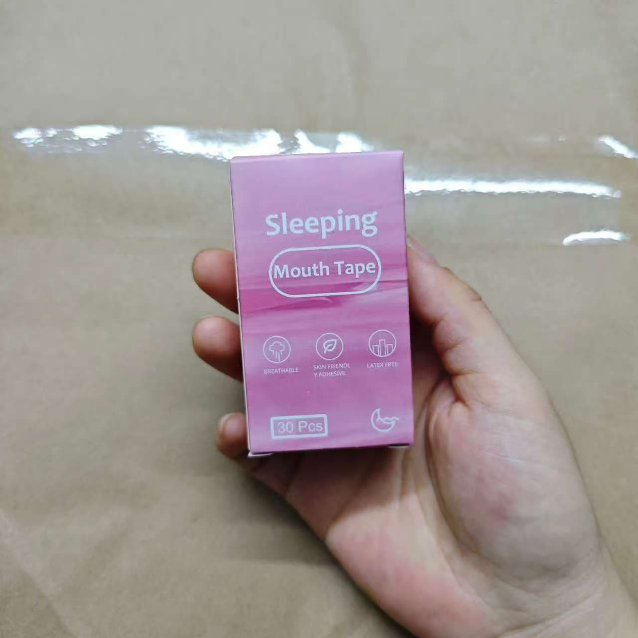 In-stock mouth closure strips, anti-snoring patches for preventing mouth breathing during sleep