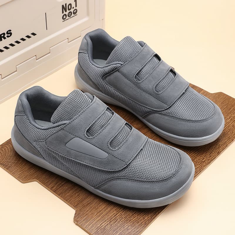 Fall Mid-Aged and Elderly Walking Shoes Soft Sole Casual Sports Mom Shoes Wide Width Anti-Slip Senior Shoes for Men and Women