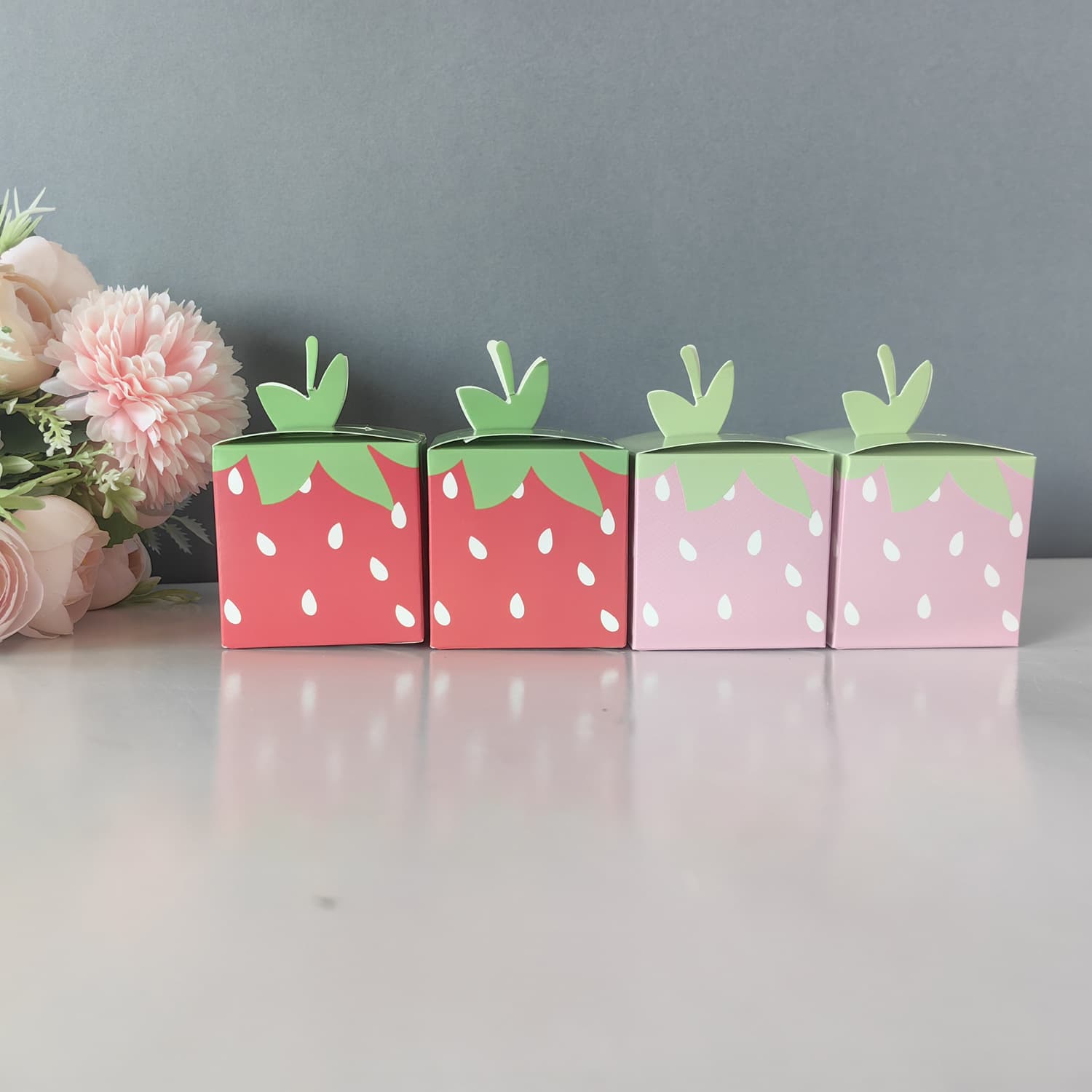 New Strawberry Gift Candy Box, Fruit Theme Party Children's Birthday Party Candy Box Snack Box