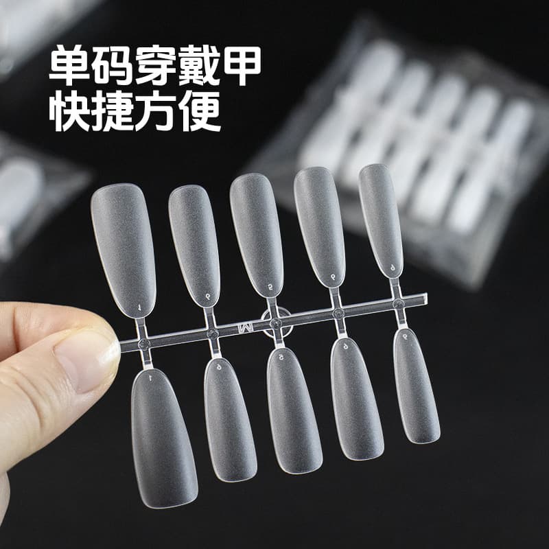 Shangmei Sized Nail Sheets, Premium Matte Press-On Nails for Salon Use, Short Style Cross-Border Nail Stickers