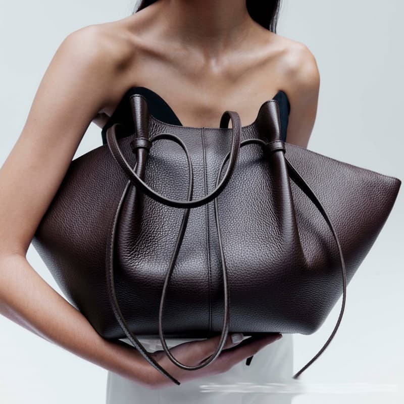 Cross-border new wing bag pebbled leather commuter bag large capacity tote bag armpit bag shoulder handbag