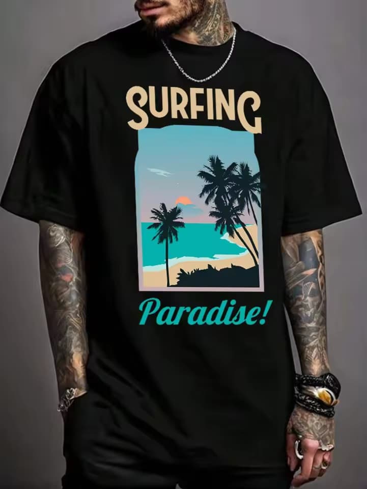 Summer 100% Cotton Short Sleeve Solid Color Y2K Top Casual Hip-Hop Print Y2K Cotton T-Shirt