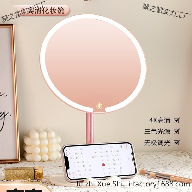 Makeup Mirror for Students, Home Use with Fill Light, Dressing Mirror with Glow, Advanced New Style Desktop Mirror with Light
