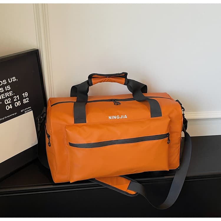 Large Capacity Sports Gym Bag Women's Short Trip Storage Travel Bag Men's Handheld Lightweight Business Trip Luggage Bag