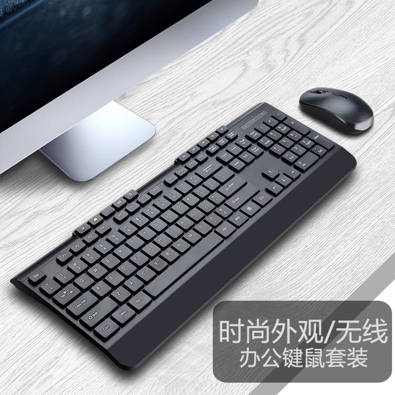 2.4G Wireless Keyboard and Mouse Combo, USB Mouse and Keyboard, Portable for Office, Home, and Gaming Laptop