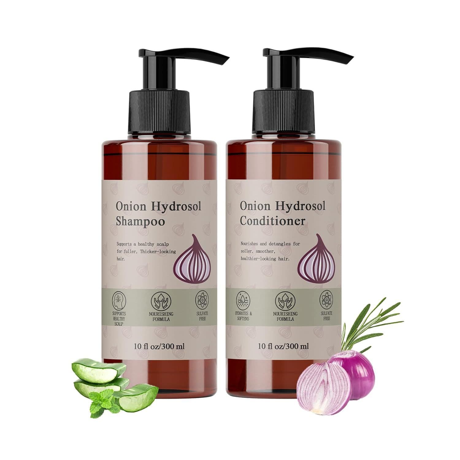 Onion Shampoo Set for Hair Growth Gentle and Moisturizing