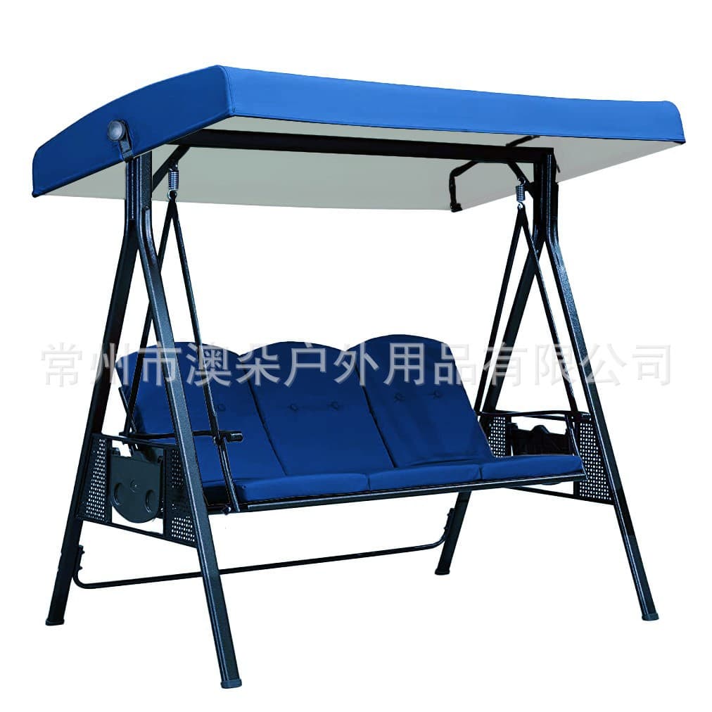 Outdoor Yard Swing Canopy with Side Grommets, Straight Edge Replaceable Top for Rain and Sun Protection