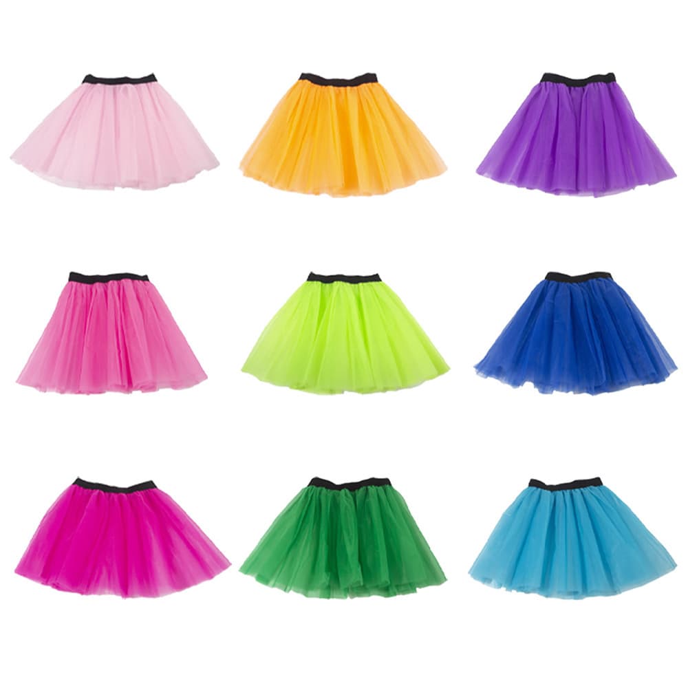 Adult bunny skirt European and American gauze skirt black elastic three-layer six-piece tutu skirt stage skirt tutu skirt princess skirt