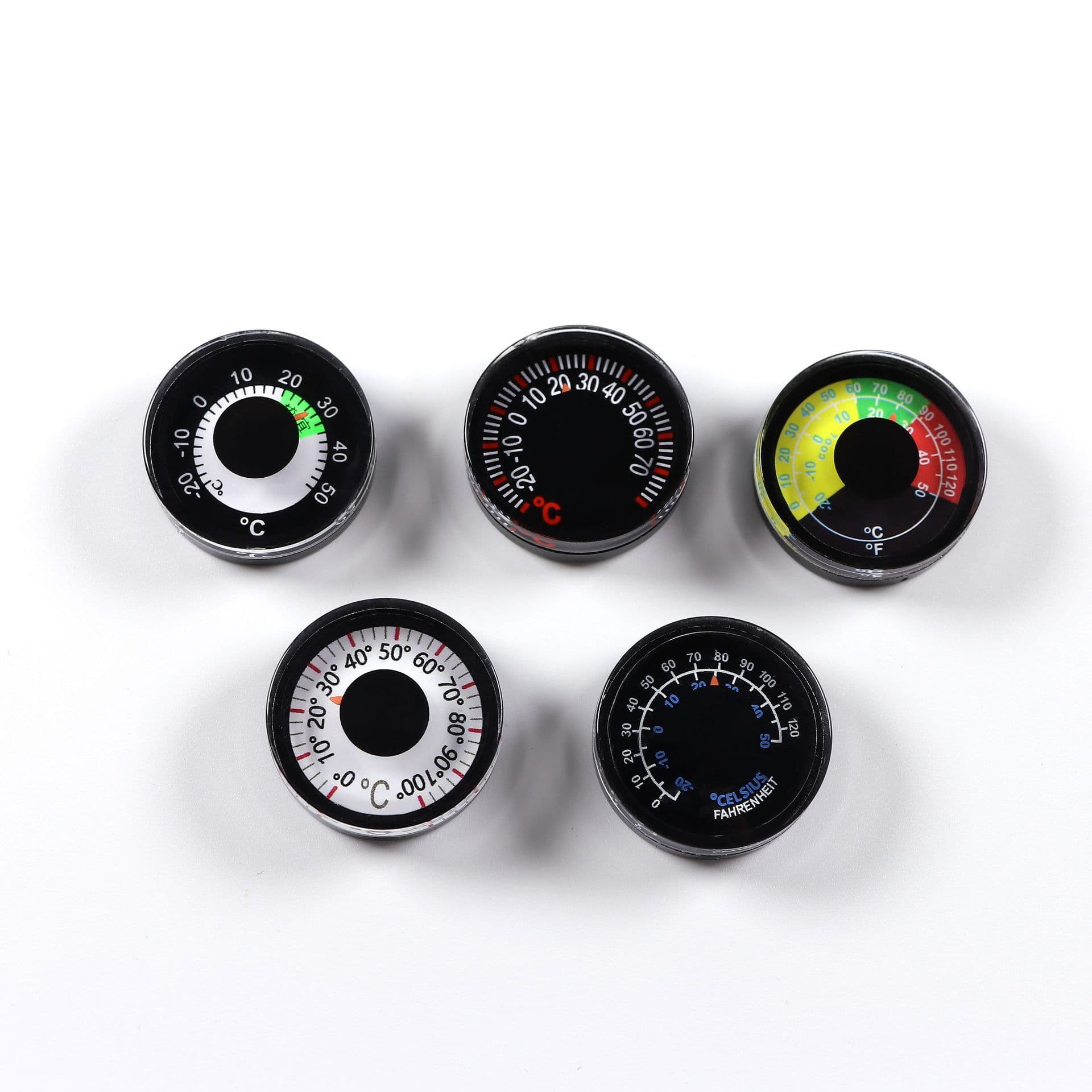 Factory Direct 27MM Round Thermometer with Accurate Bimetallic Sensing and Dual Temperature Units