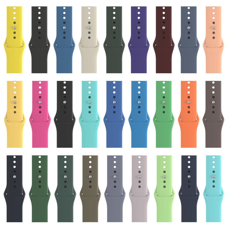 Compatible with iWatch Classic Single-Color Silicone Sport Band for Apple Watch S11 Smartwatch