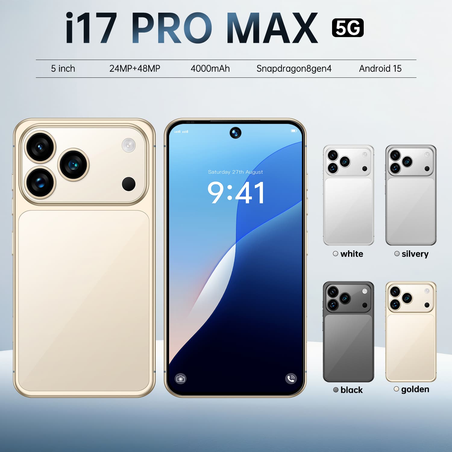 Cross-border Small Smartphone I17 Pro Max Android 10 True 4G Network 5.0-inch Portable Compact