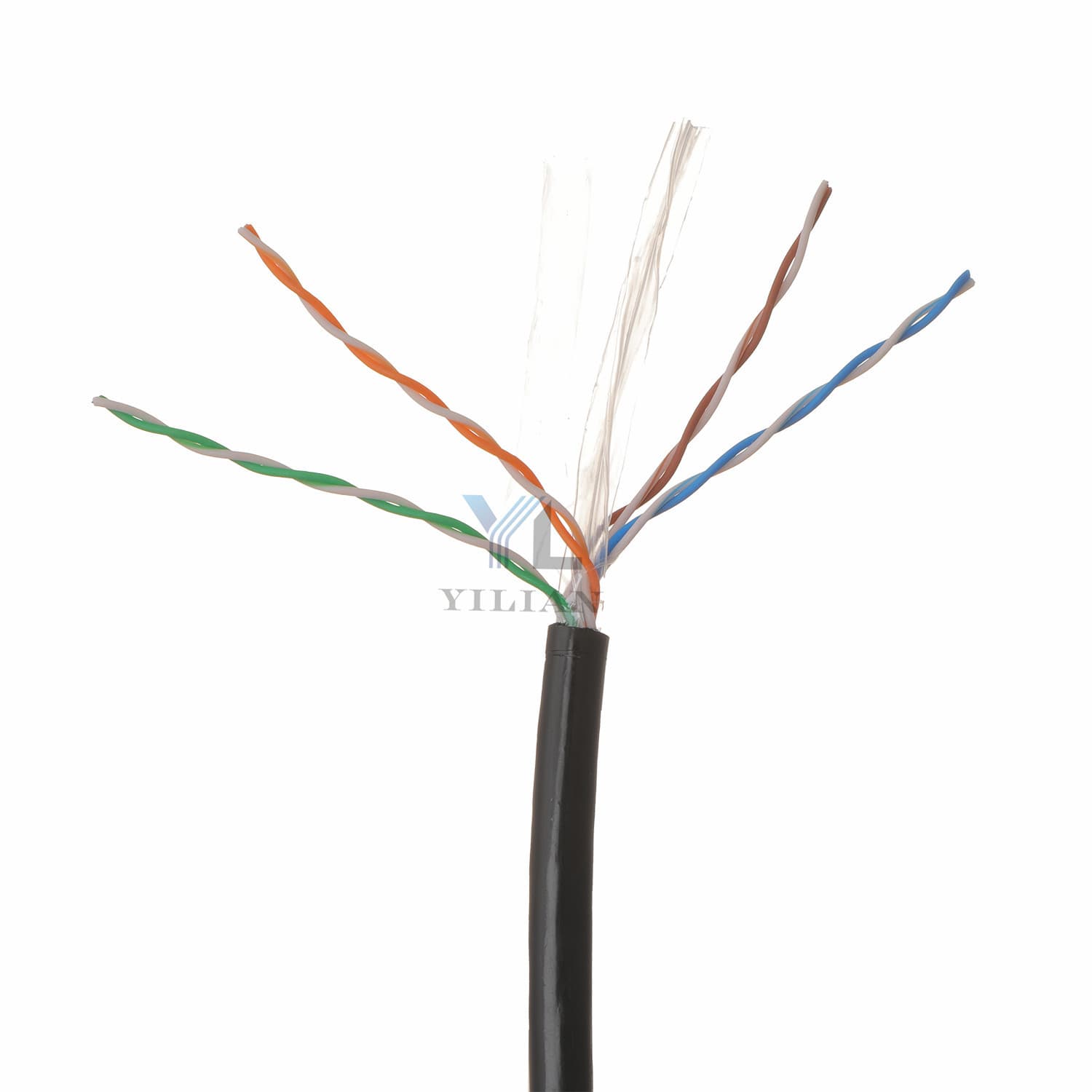 CAT6 UTP Outdoor Cable 23AWG CCA Outdoor Network Cable Category 6 Double-Layer Outdoor Ethernet Cable