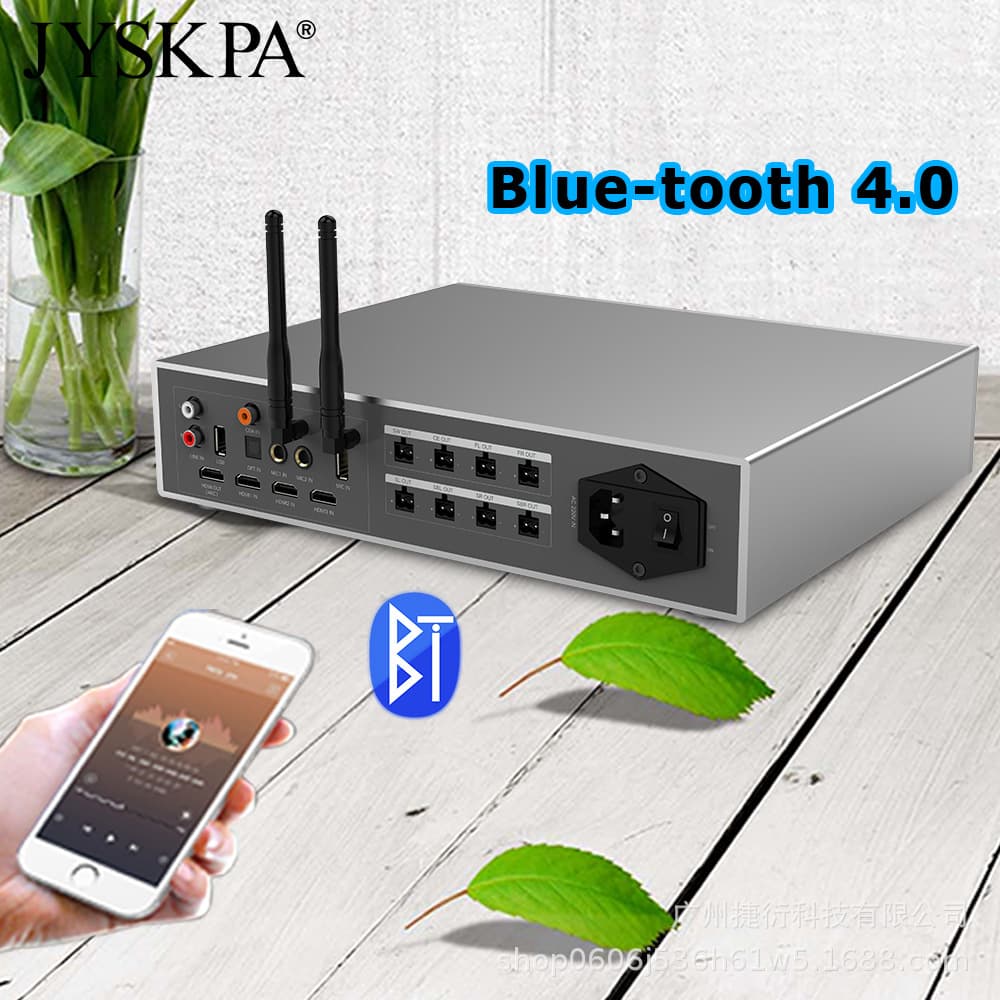 7.1 Channel Amplifier Bluetooth Professional Ktv Stage Home Audio Amplifier
