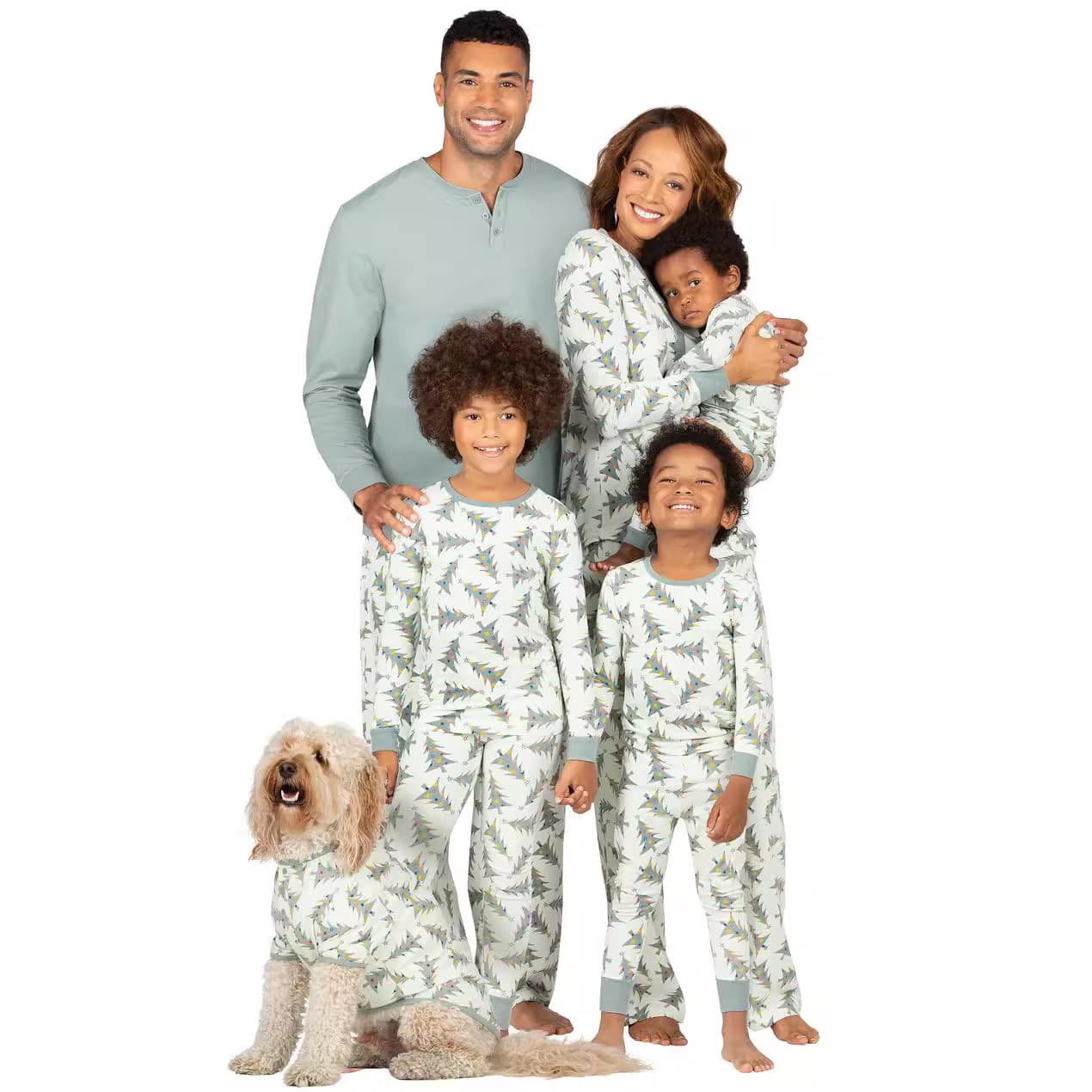 2025 Family Matching Sets Full Family for Three or Four Members AliExpress Autumn Outfits Mother-Child Cotton Christmas Pajamas