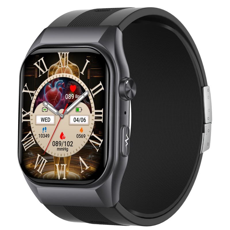 GS500 (G Band) SIM card Bluetooth call ECG detection key micro-physical examination blood oxygen smart watch