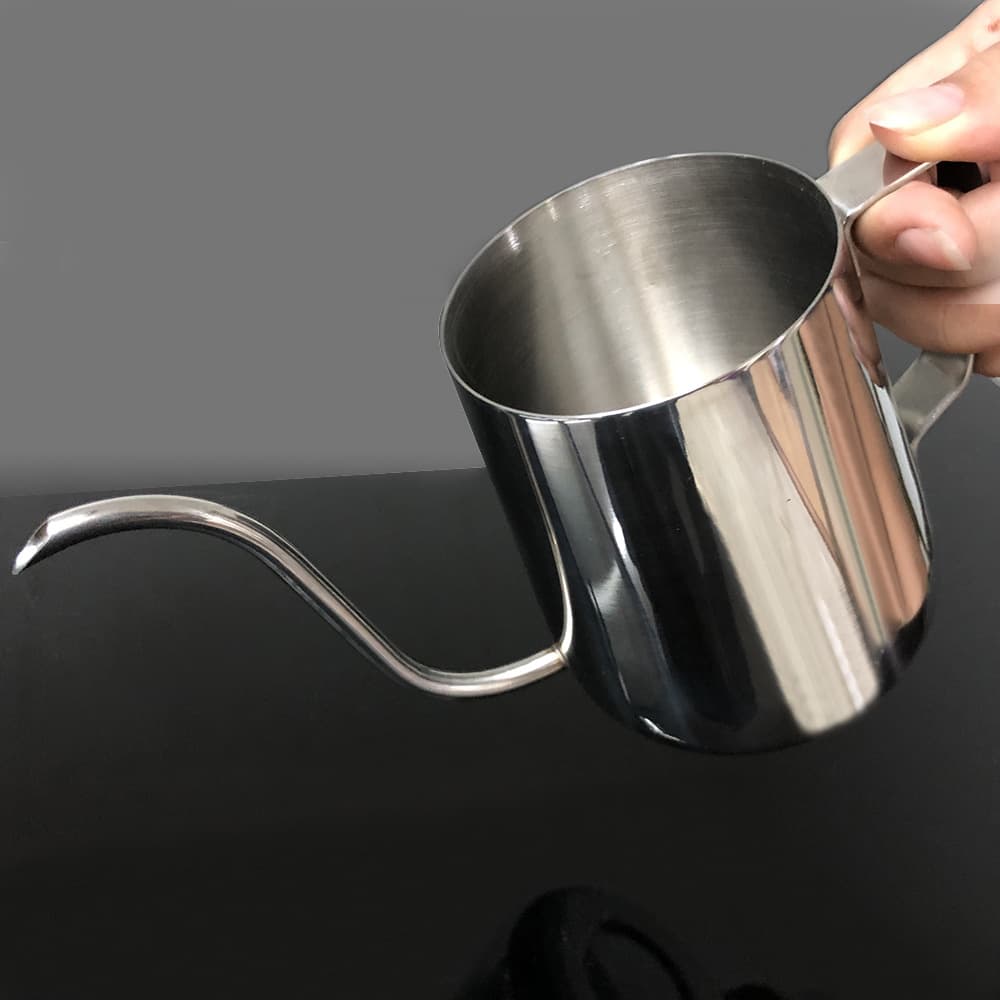 Factory-Made Stainless Steel Drip Coffee Pour-Over Kettle with Long Spout, Hand Drip Cup, and Gooseneck Design
