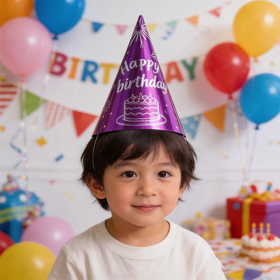 Party HAPPY Birthday Hat, Ins Style Kids Party Supplies, Birthday Hat Photo Prop