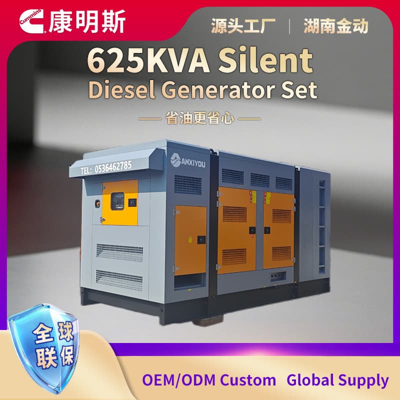 625KVA High-Power Cummins Generator, Intelligent Control Silent Diesel Generator