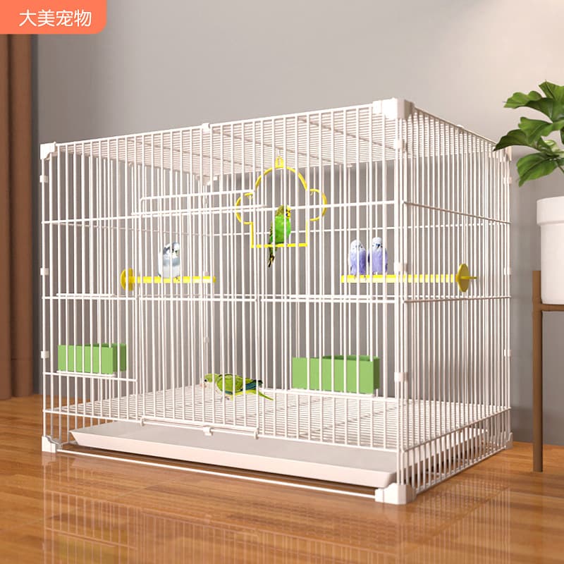 Bird cage household extra large parrot starling tiger skin black phoenix metal cage black wind partridge pigeon rutin chicken rabbit cage