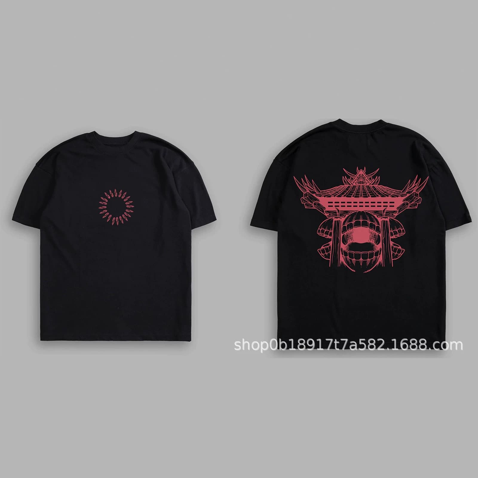 Best-selling Anime Short Sleeve T-Shirt - Large Print - Trendy Classic Anime - 230g Pure Cotton T