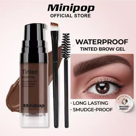 EYEBROW Cross-border Shopee Hot Selling Eyebrow Gel Press Type 24H Waterproof Smudge-proof Setting Long-lasting Liquid