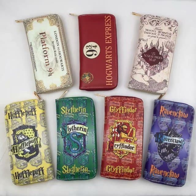 Student Unisex Long Wallet Card Holder Leather Purse Clutch Bag