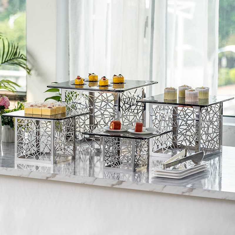 European-style dessert table display stand, buffet cake fruit tray holder, cold buffet tea break stand