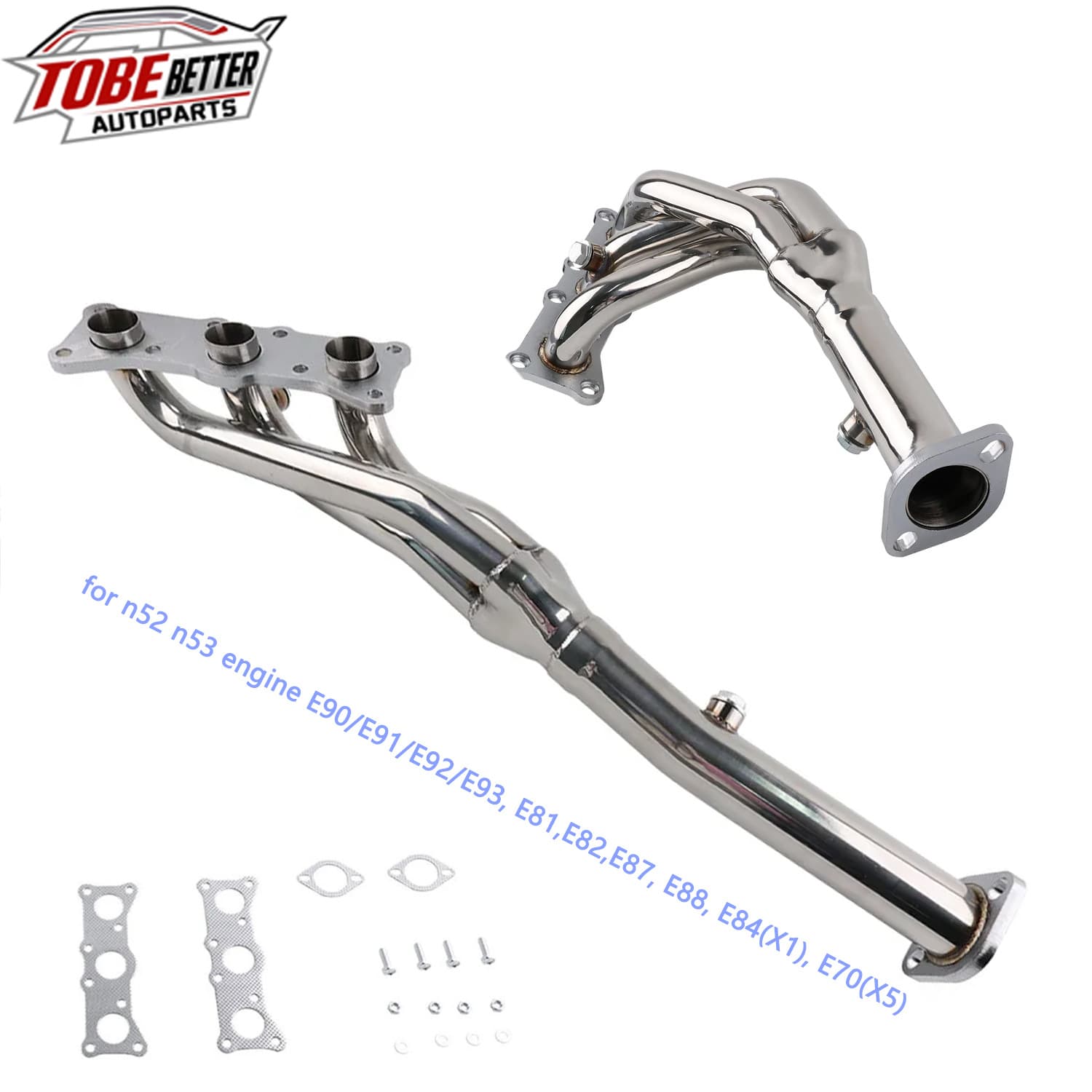 Cross-border Exhaust Pipe N52 N53 Compatible with E90/E91/E92/E93/E81/E82/E87/E88 E70(X5)