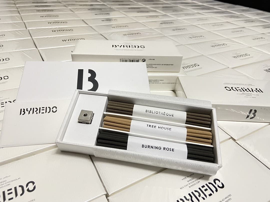 Fracture Sale, Limited Edition Byredo Incense Sticks: Library, Treehouse, Fiery Rose Aromatherapy