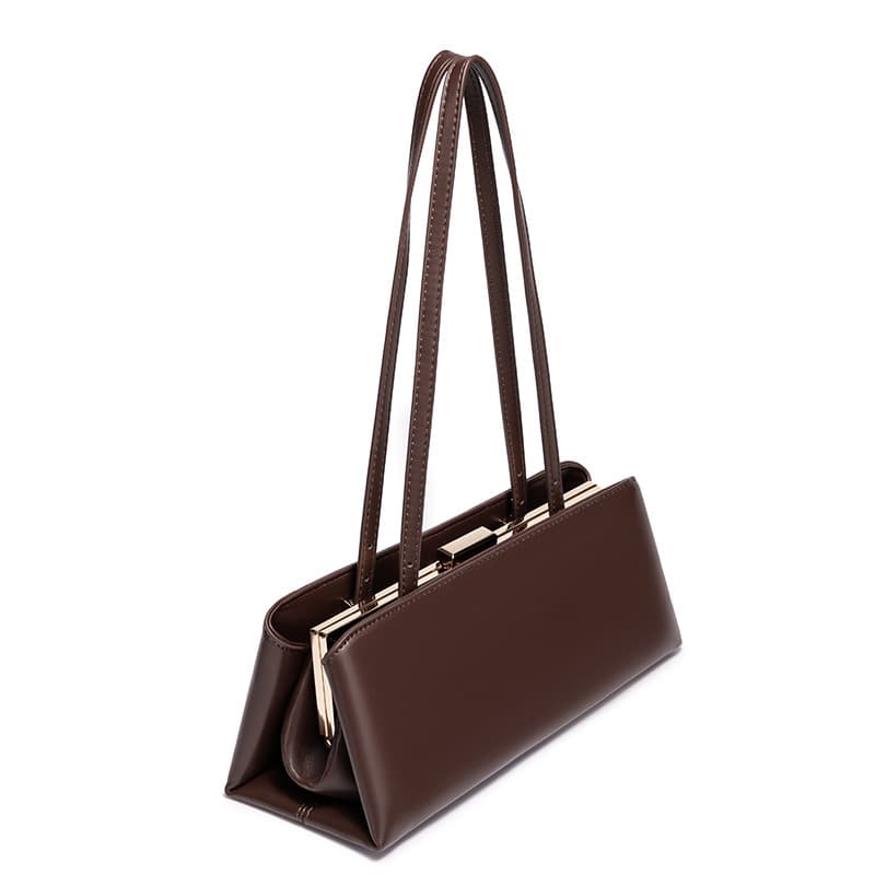 S Luxury Vintage Textured Crossbody Shoulder Handbag Niche Saddle Armpit Baguette Bag