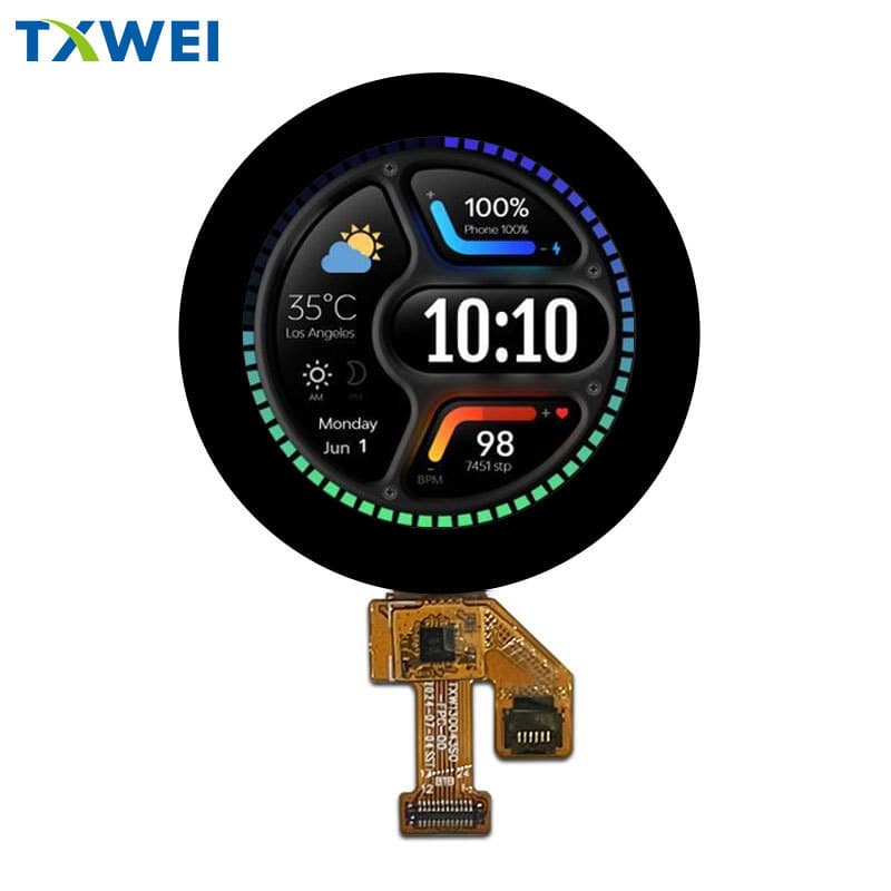 1.3-inch 240*240 Wearable Smart Knob Medical Appliance Brightness 500cd/m² Touch Display