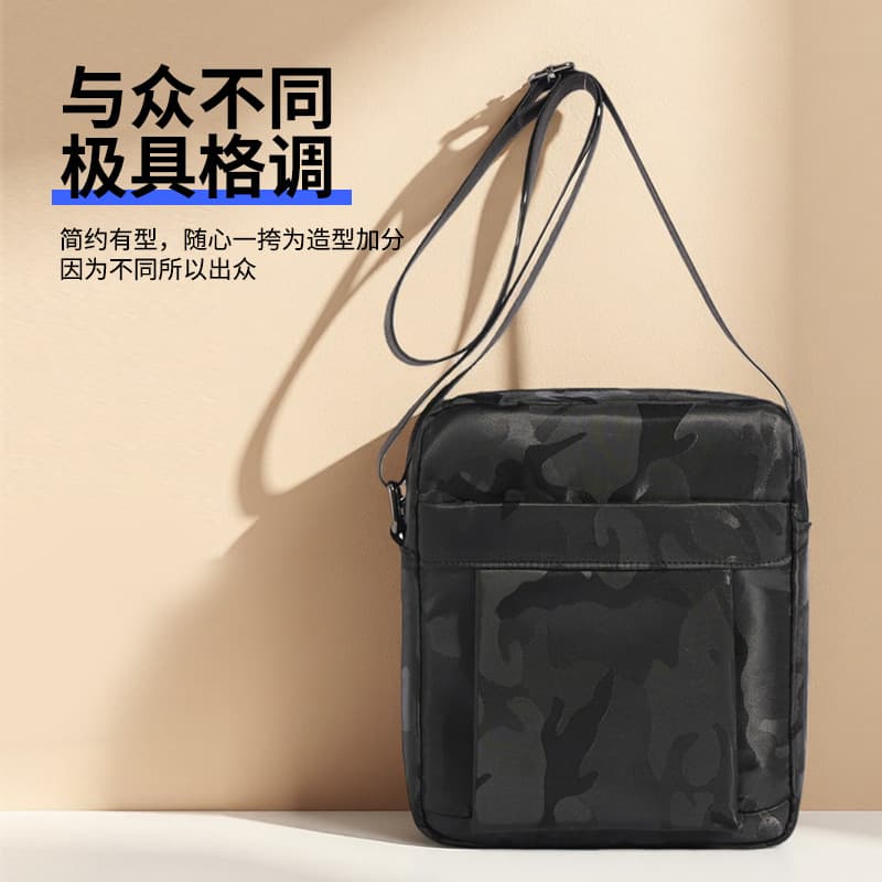 New Cross-border Men's Single Shoulder Sling Bag Camouflage Waterproof Casual Small Square Bag Student Crossbody Backpack Drop Shipping