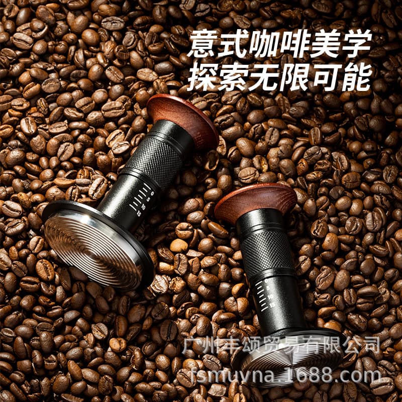 Impact Coffee Powder Compacteur Italian Style Constant Force Pressing Hammer 30 Pound Force 58mm Threaded Base