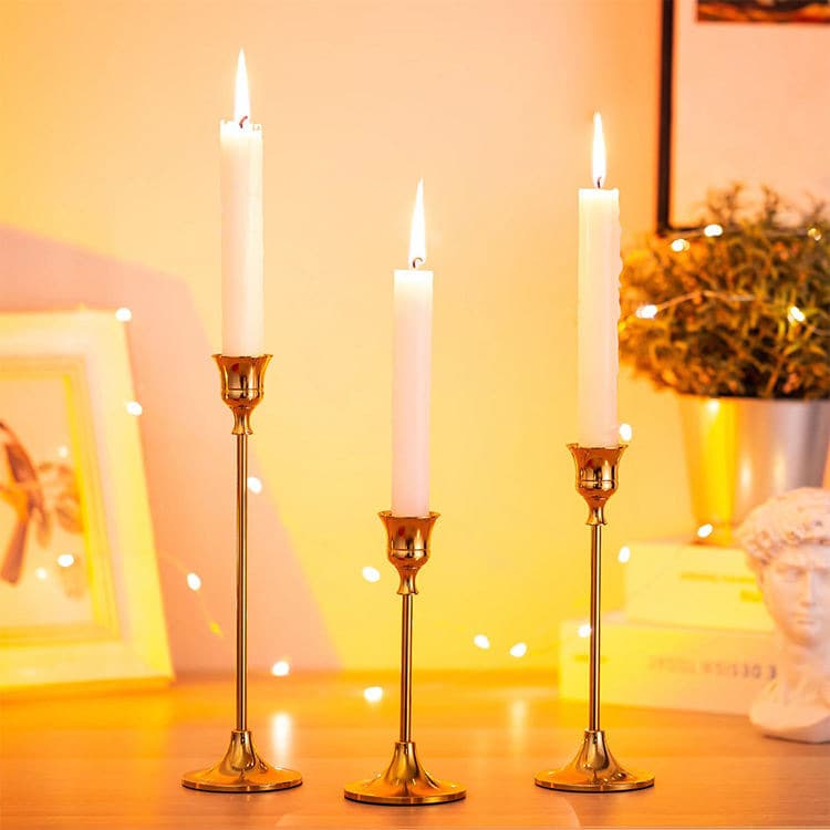 Candlestick wedding arrangement aromatherapy candlestick Western restaurant iron candlestick decoration high-end candlestick European wholesale