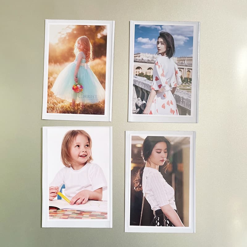Transparent PVC Magnetic Photo Frame 6 Inch Fridge Magnet Decorative Wall Magnet Creative Photo Bag Rectangular Handmade Customizable