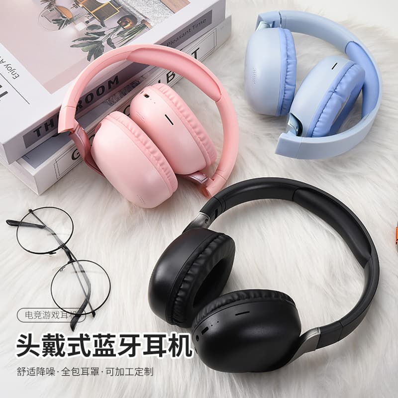 Hot Amazon Cross-border Wireless Bluetooth Over-ear Foldable High-Quality Gaming Universal Esports Headset