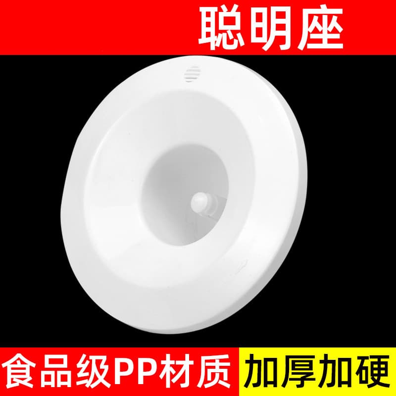 Water dispenser accessories set including smart seat top cover, barrel water spout insert, universal bell mouth lid for bottled water barrels.