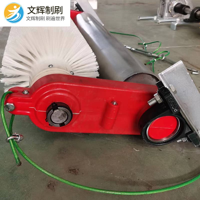 Passive Type Industrial-Grade Wear-Resistant Non-Powered Roller Brush Cleaner for Power Plants, Cement Factories, and Mining Conveyor Belts