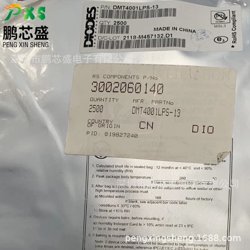 Dmt4001Lps-13 Original Genuine Dmt Series N-Channel Mos Tube 40V11A Field-Effect Transistor