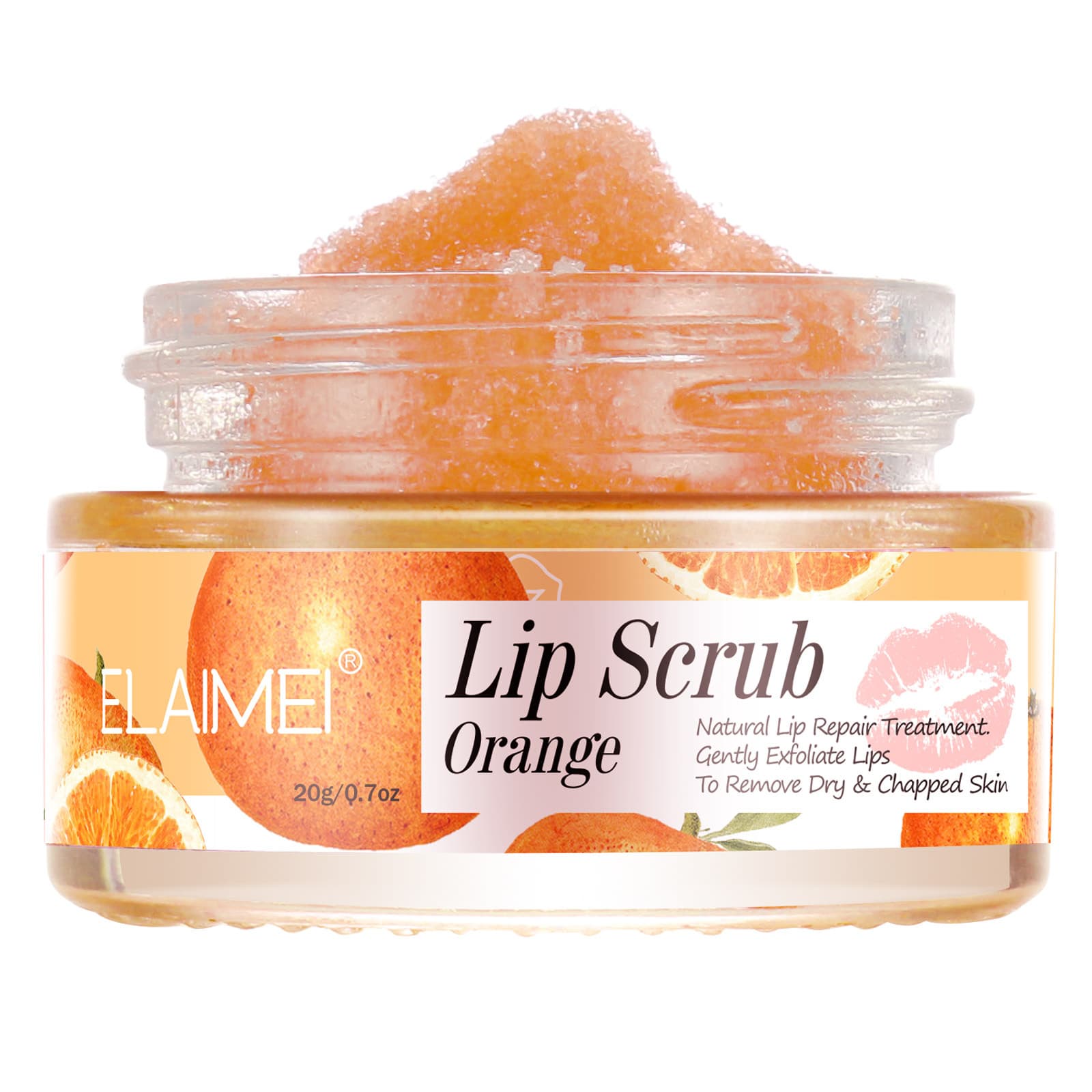 ELAIMEI Fruit Flavor Scrub Smooth Lip Moisturizing Lip Make Lips Soft Remove Corners Lip Lines