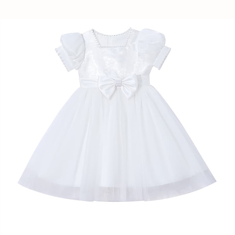 Summer Girls Formal Dress Birthday Piano Performance Tutu Princess Dress for Wedding Runway