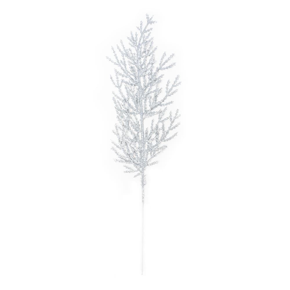 New Artificial Pine Branch Christmas Decoration, Christmas Tree Accessory with Gold Glitter, Christmas Wreath Decor