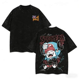 EU Size One Piece Tiny Hype "SUUPER!!" Short Sleeve T-Shirt