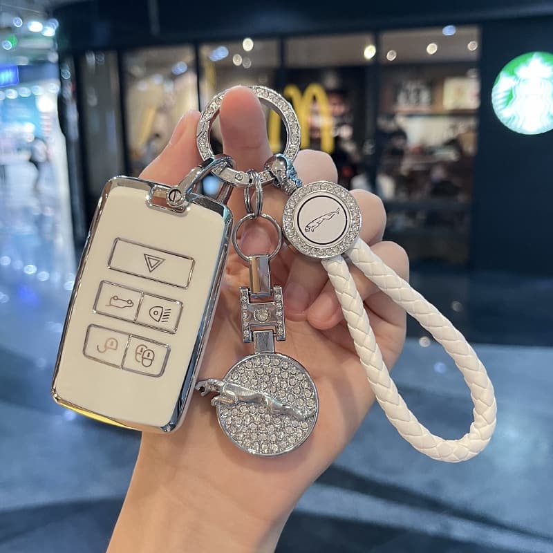 New Jaguar XEL Key Case F-PACE Premium Car Keychain XFL Light Luxury E-PACE Exquisite Style Protection for Men and Women