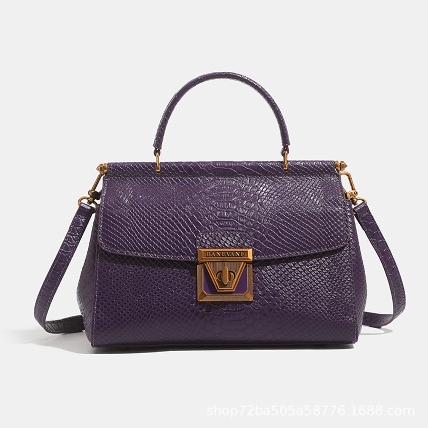 High-Quality Cross-Border Best Seller Hong Kong Premium Lock Clasp Handbag Versatile Commuter Stylish Shoulder Crossbody Women's Bag